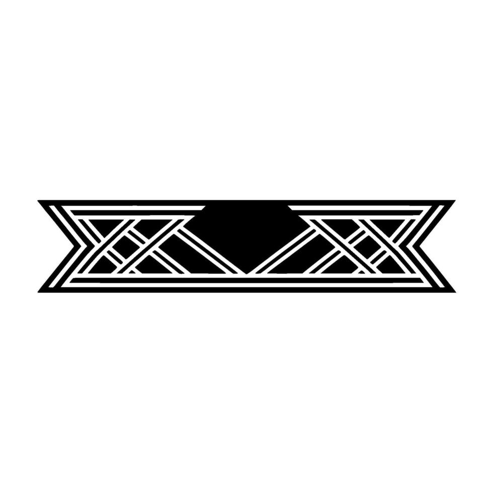 Geometric Deco Emblem, Shadowed Detail vector