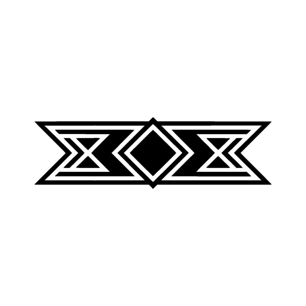 Geometric Delta Emblem, Minimalist Black White vector