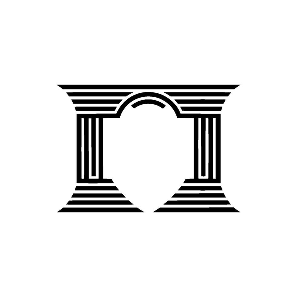 Geometric Archway, Minimalist, Classical Influence vector