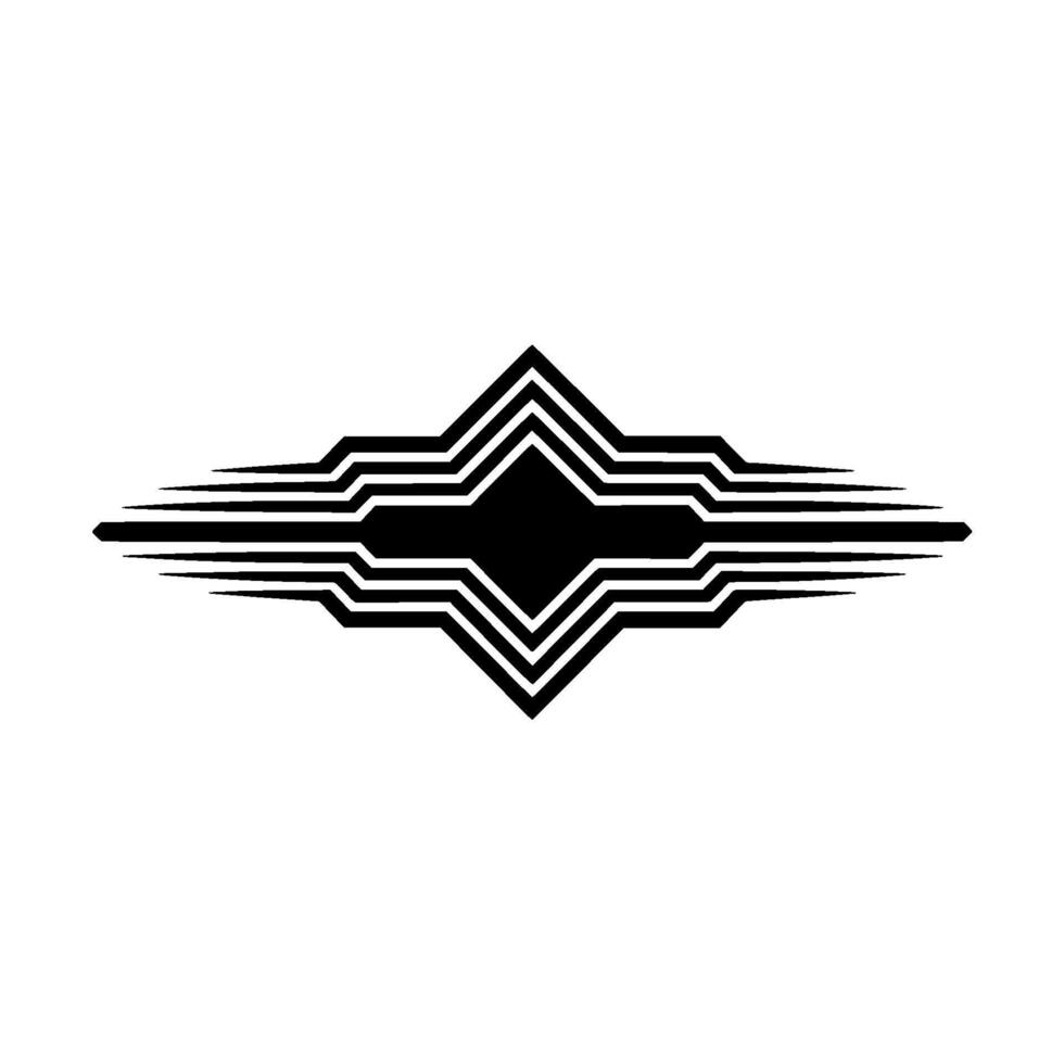 Geometric Zenith Abstract Starburst Emblem vector