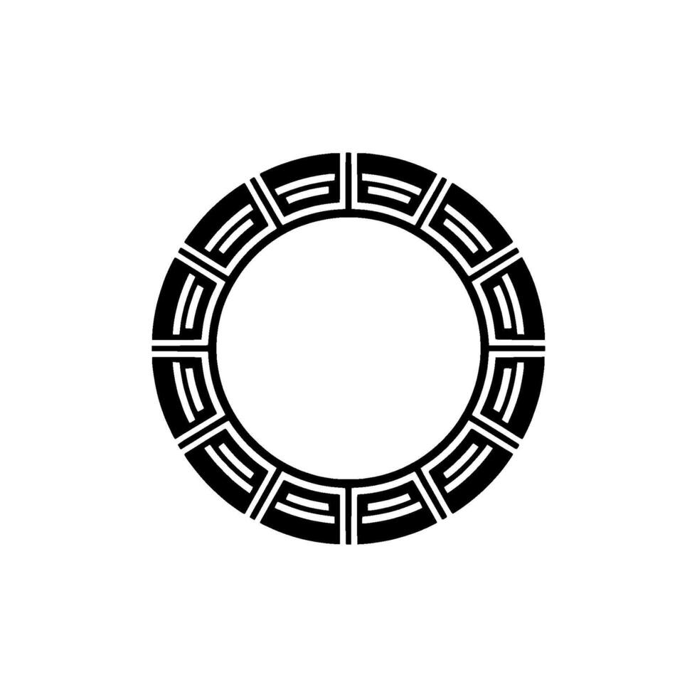 Geometric Ring Motif, Minimalist, Circular Pattern vector