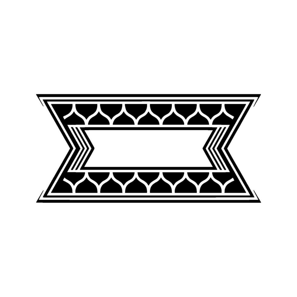 Geometric Deco Banner, Minimalist, Elegant Border vector