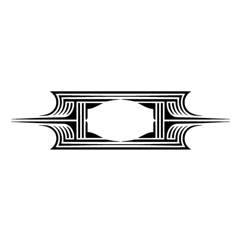 Geometric Deco Frame, Minimalist, Elegant Border - Abstract vector