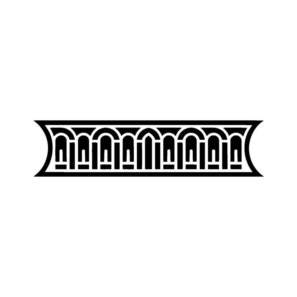 Geometric Archway, Minimalist, Stylized Ornamentation vector