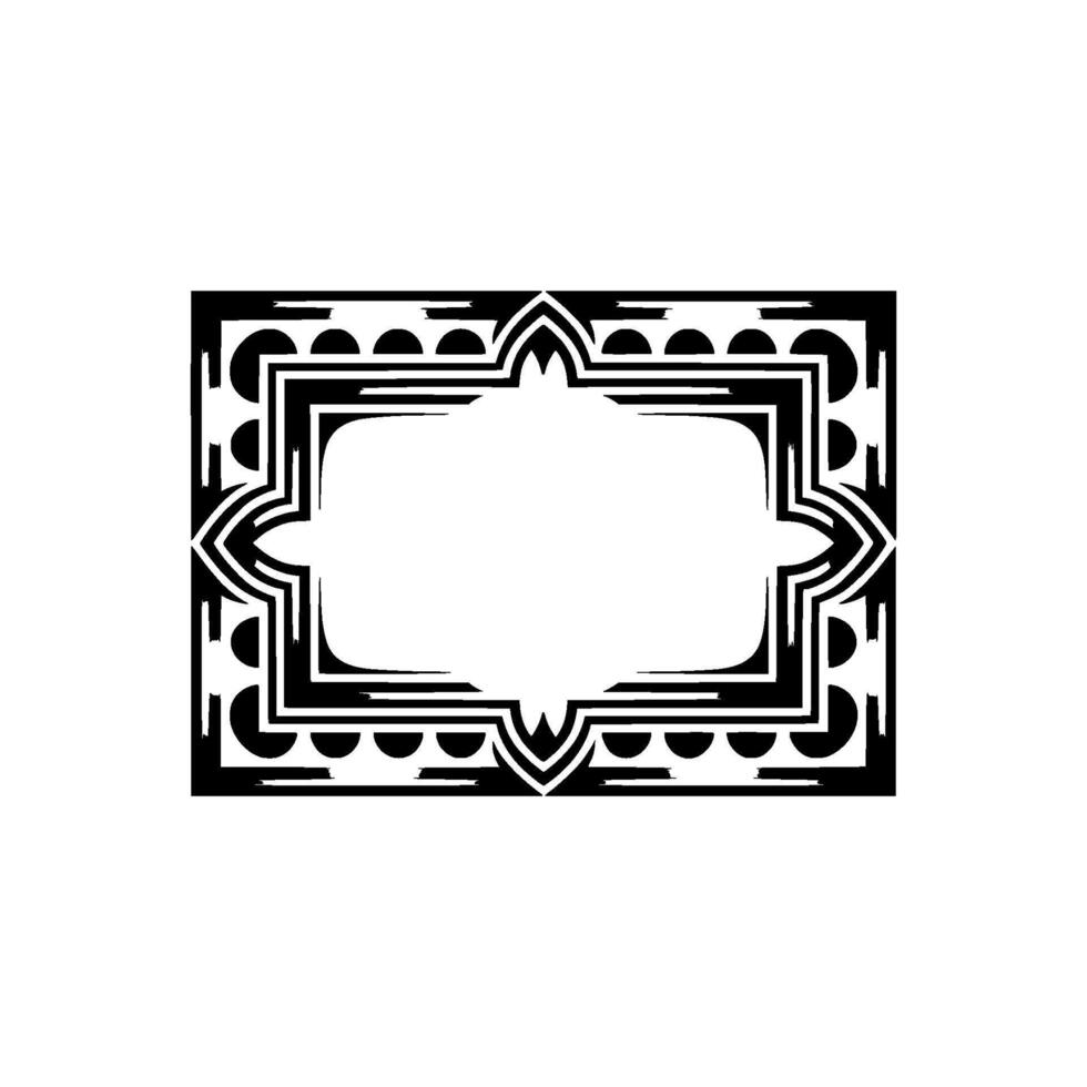 Geometric Deco Frame, Elegant Border, Minimalist, Gradient vector
