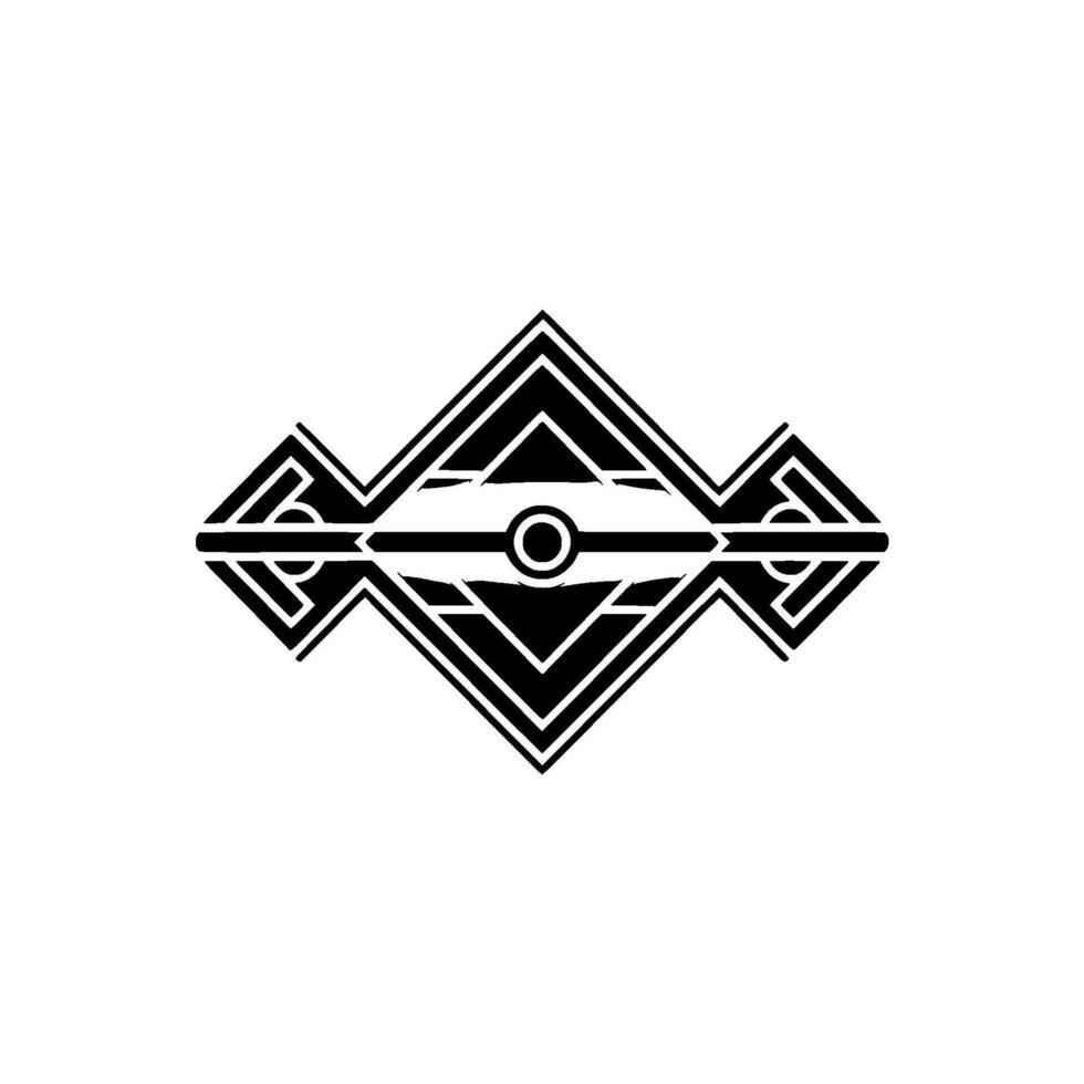 Geometric Symmetry, Shadow Gradient, Modern Emblem vector