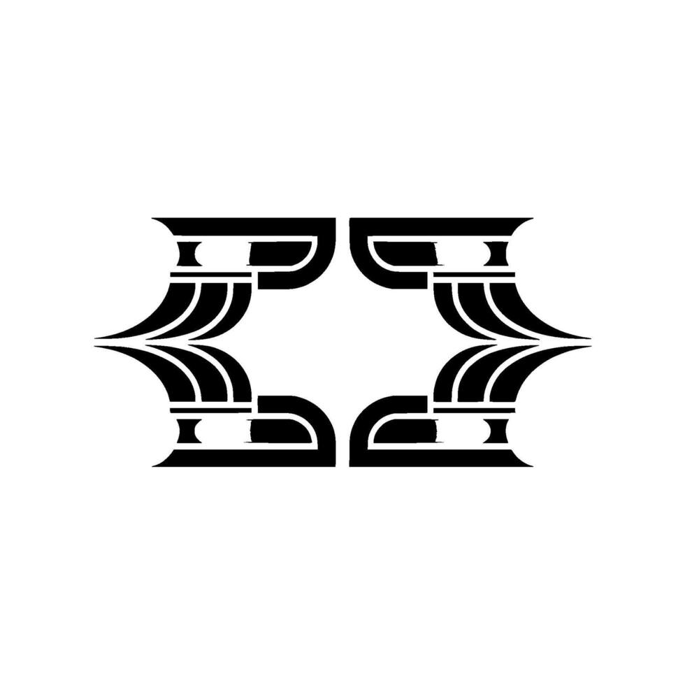 Geometric Tribal Emblem, Modern Abstract, Symmetry vector