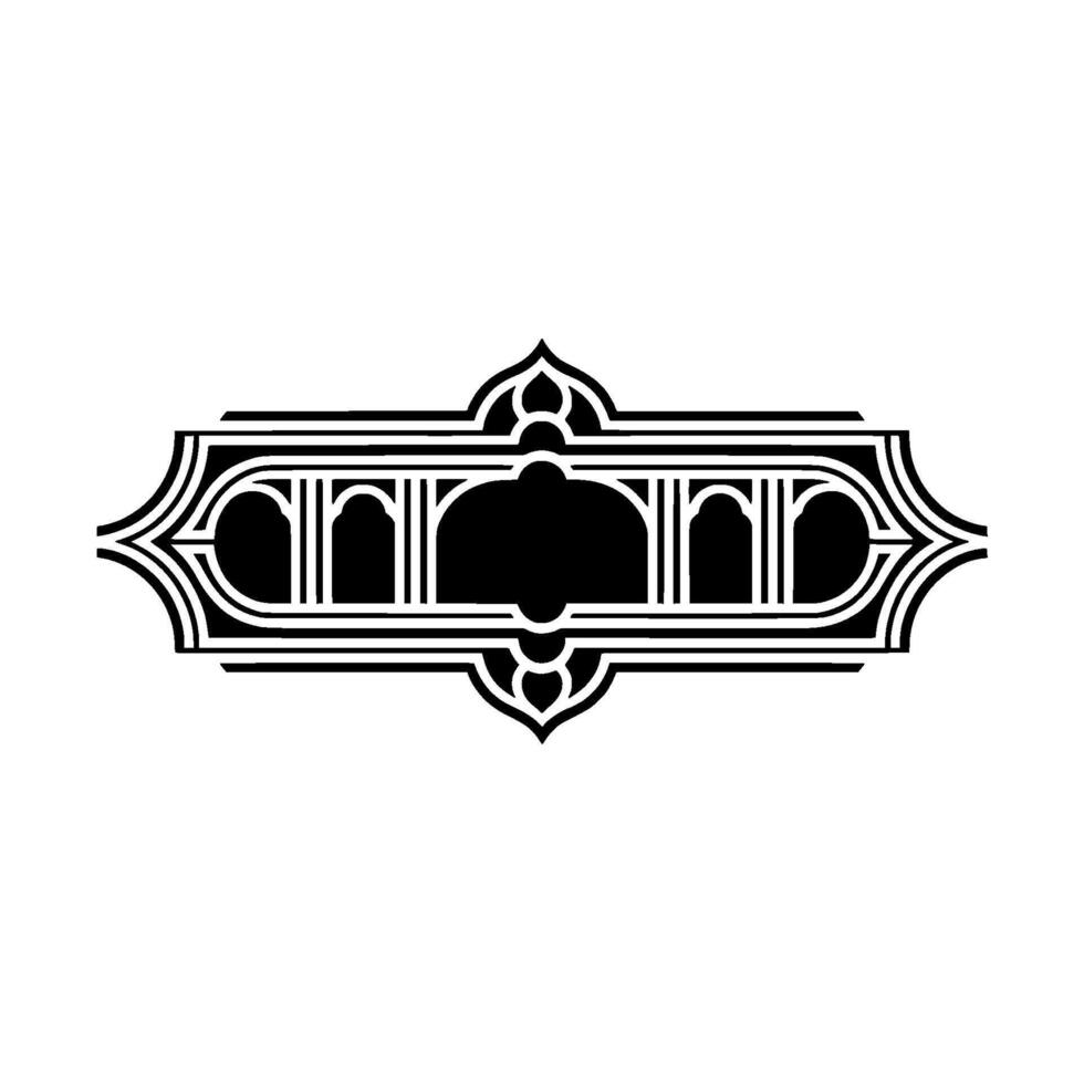 Art Deco Emblem, Elegant Border, Vintage, Decorative Element vector