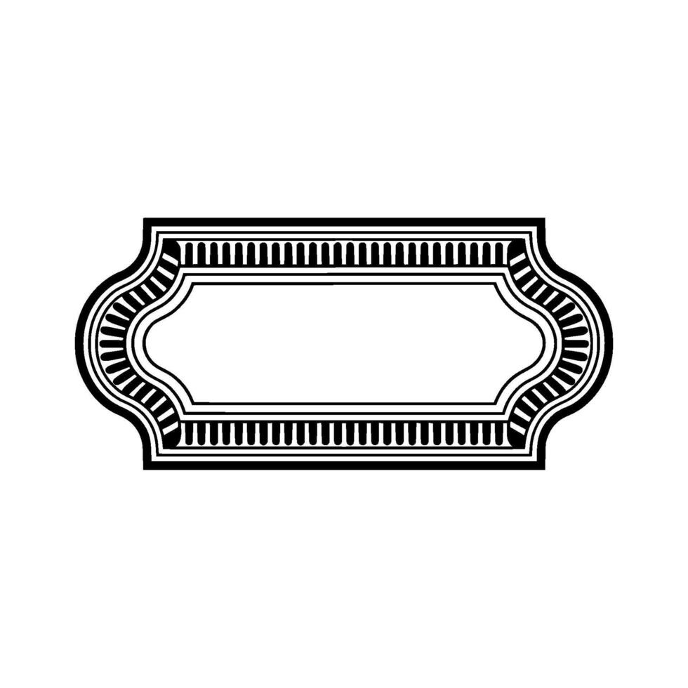 Elegant Decorative Border, Vintage Element vector