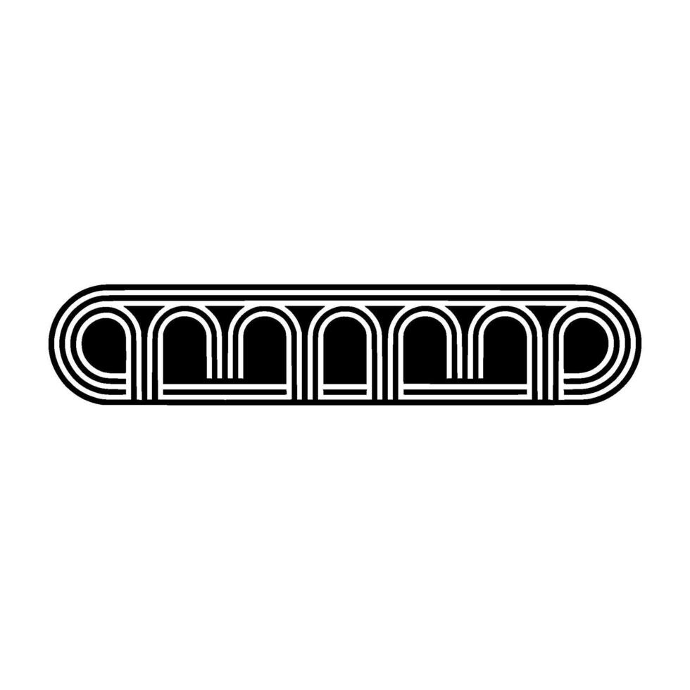 Geometric Cloudscape, Minimalist, Retro Aesthetic vector