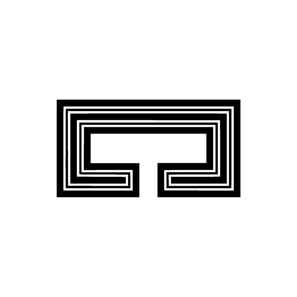 Geometric Loop, Minimalist Gradient, Abstract vector