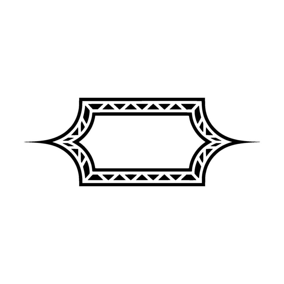 Art Deco Ornament, Geometric Frame, Elegant Border, Stylized vector