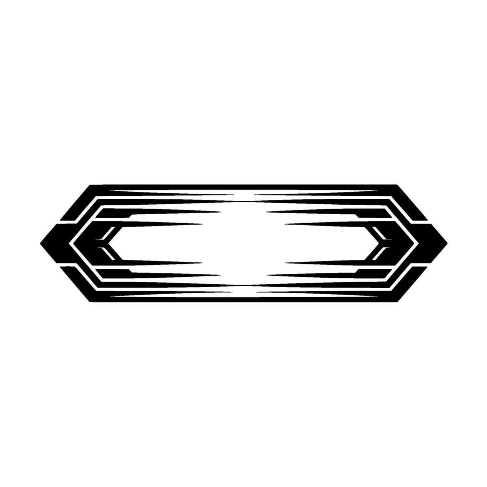 Geometric Deco Shield - Minimalist vector