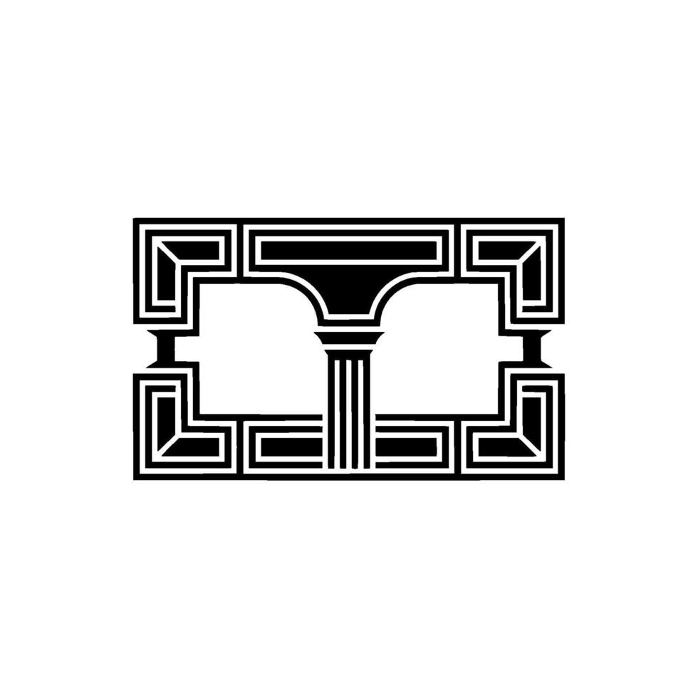 Geometric Classical Frame, Minimalist vector