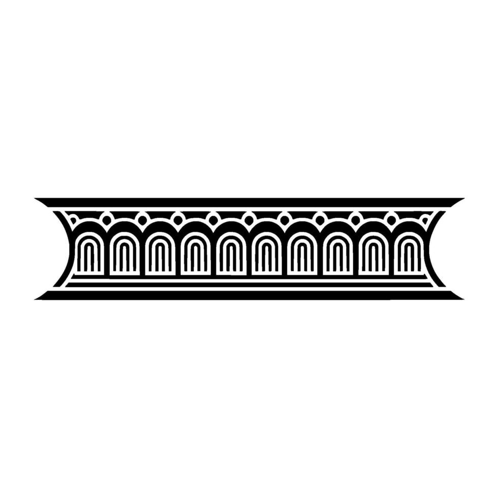 Art Deco Band, Geometric Ornamentation, Stylized Border vector