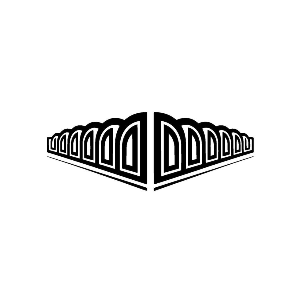 Abstract Perspective, Linear Rhythm, Minimalist vector