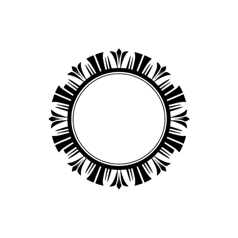 Elegant Circular Ornament, Vintage Element, Circle vector