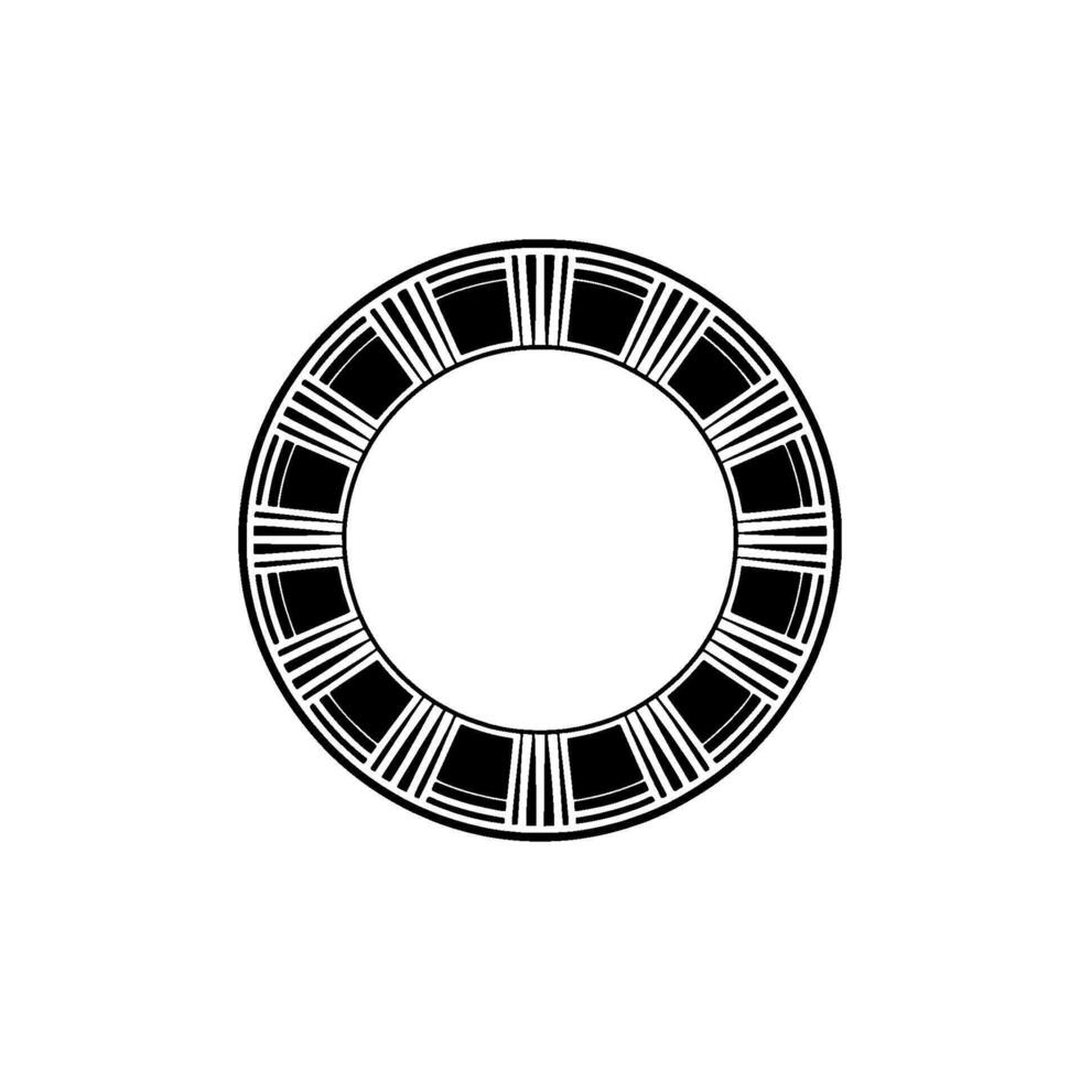 Geometric Circle Frame, Minimalist, Circular Motif, Minimalism vector