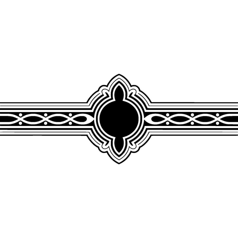 Elegant Celtic Border, Vintage Ornamentation, Decorative Element vector