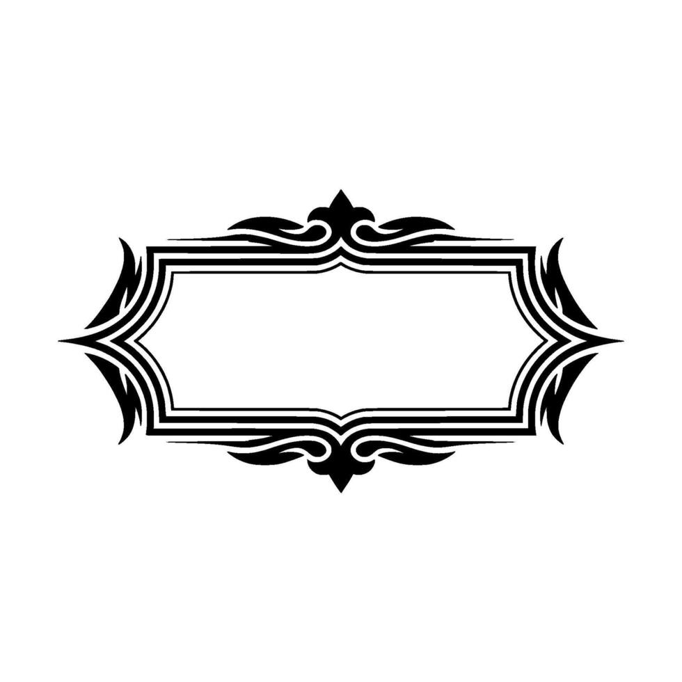 Intricate Ornamental Frame, Vintage Elegance vector
