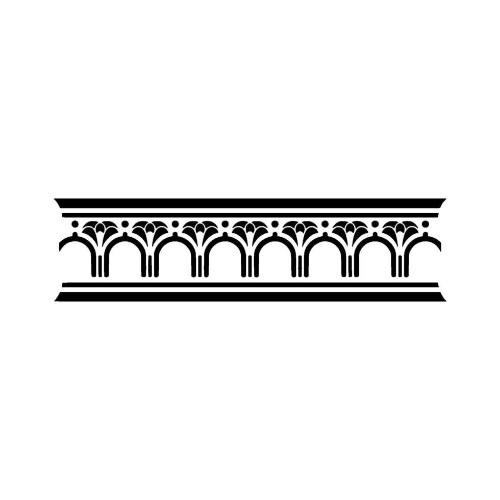 Elegant Antiqued Border, Detailed Ornamentation vector