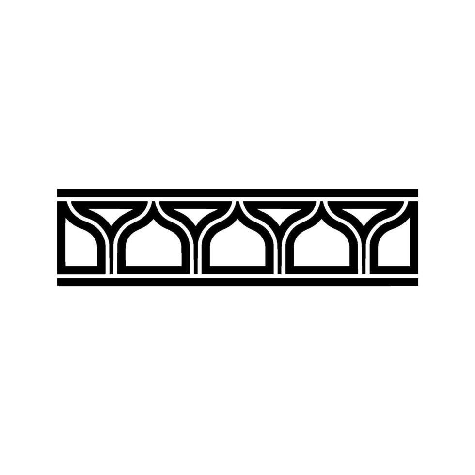 Geometric Border, Art Deco Style, Minimalist vector