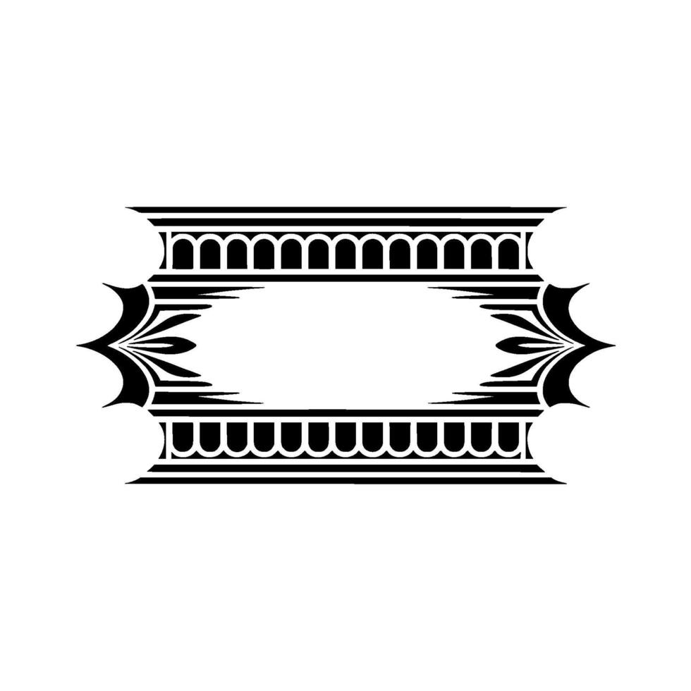 Art Deco Frame, Geometric Ornamentation, Elegant, Vintage vector