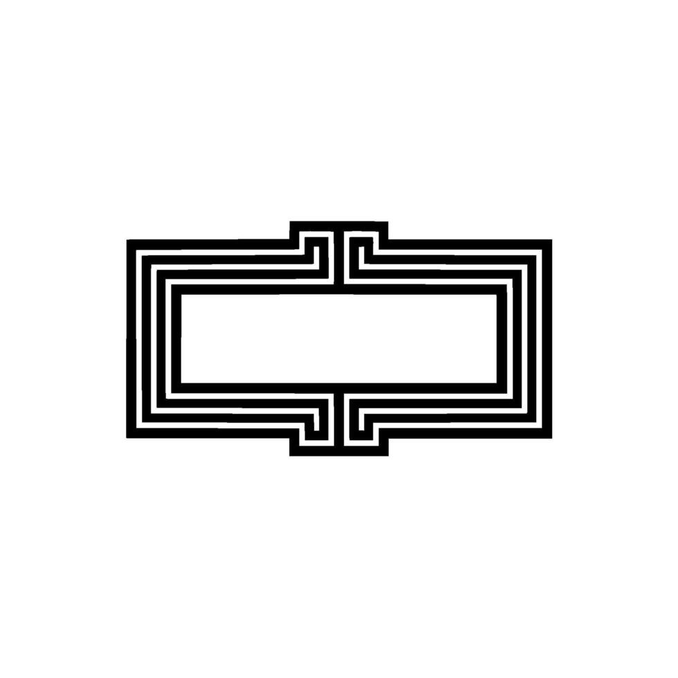 Geometric Frame, Minimalist, Modern Layout vector