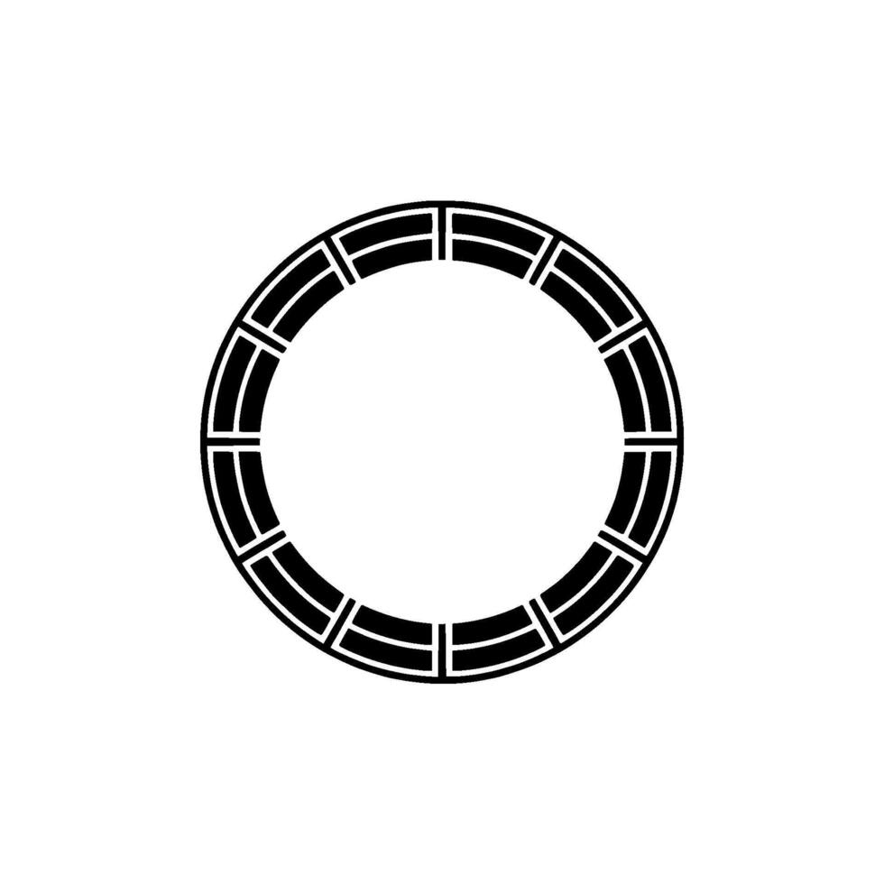 Minimalist Circular Emblem, Geometric, Modern - Circle vector