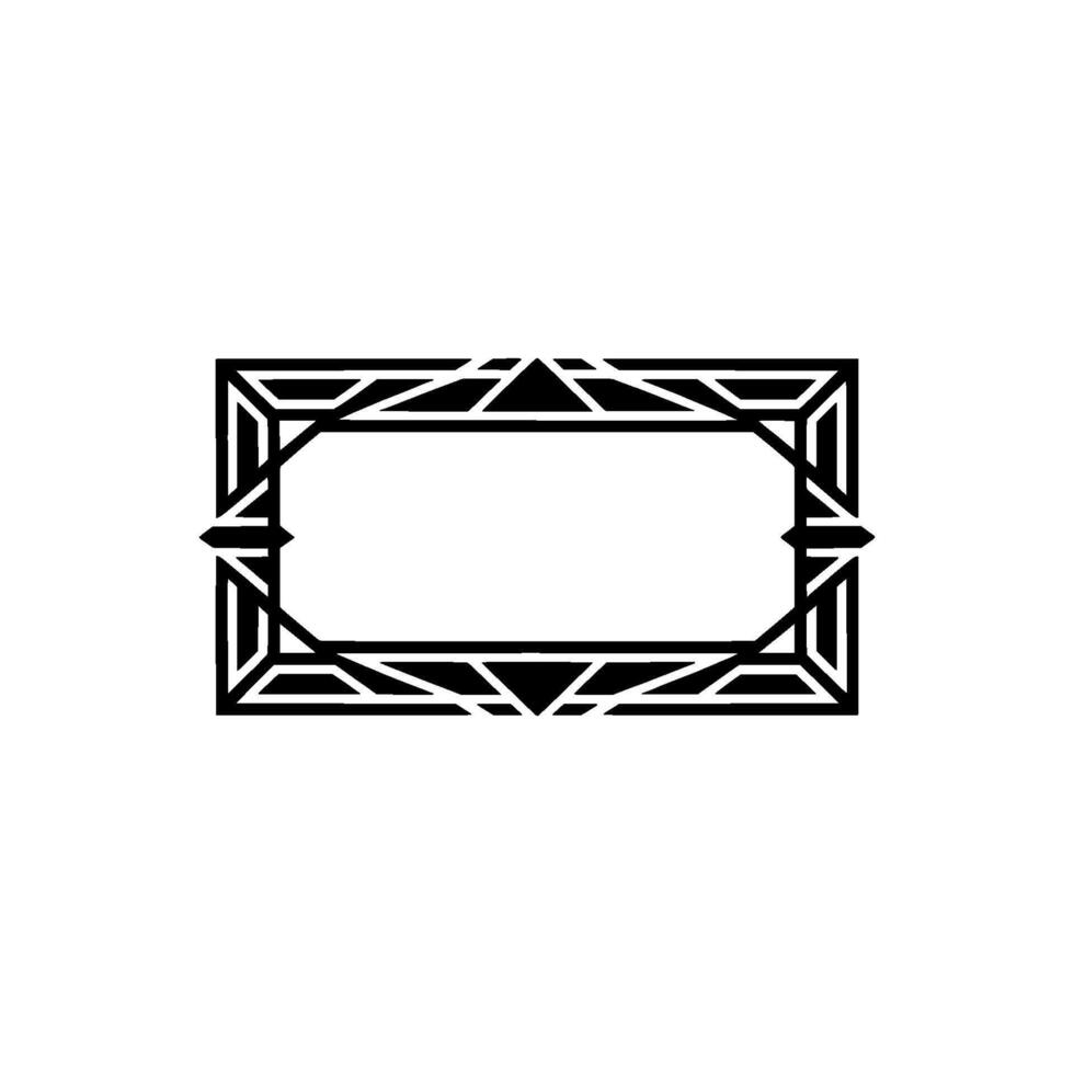 Art Deco Geometric Frame, Elegant Element, Artdeco vector
