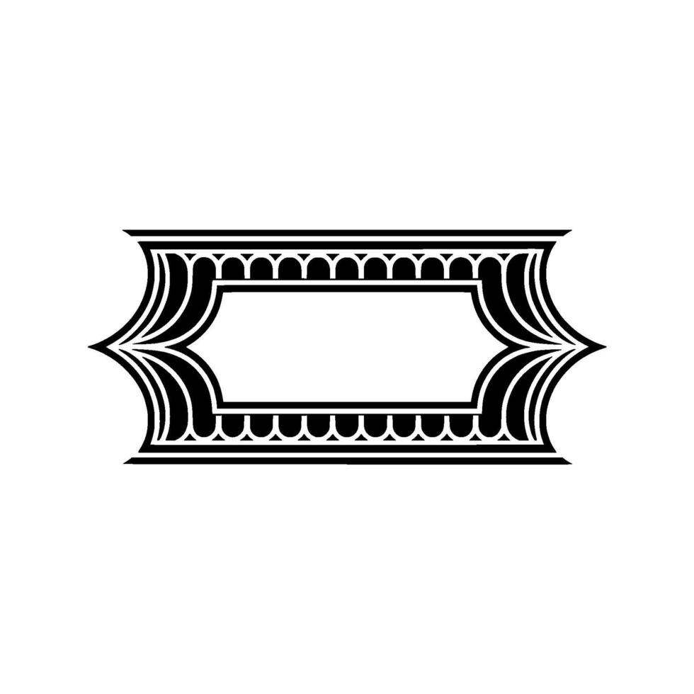 Art Deco Frame, Geometric Ornament, Elegant Border, Vintage - Pattern vector