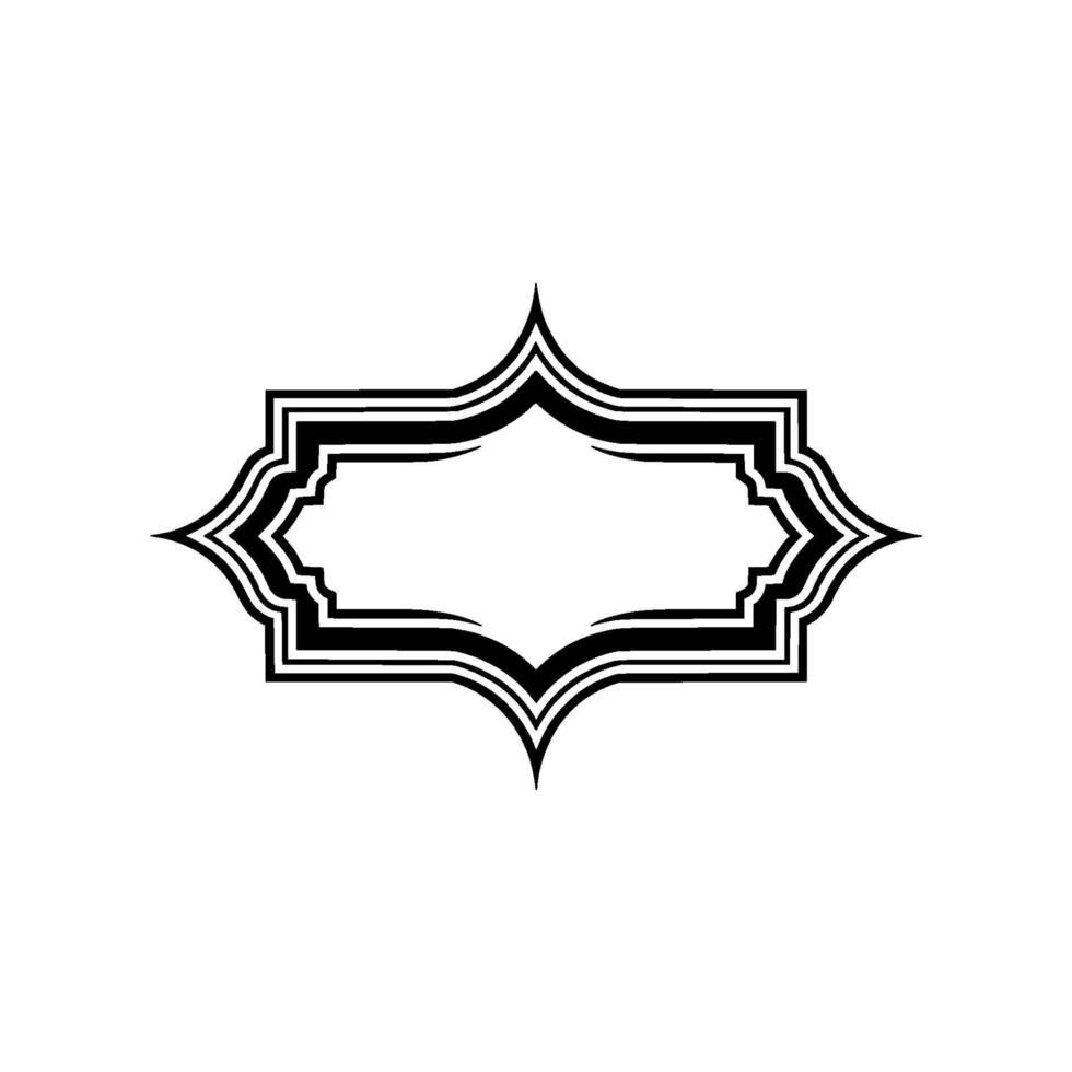 Elegant Deco Frame, Minimalist vector