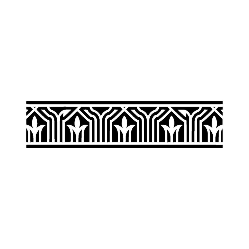 Art Deco Border, Geometric Ornament, Elegant, Pattern vector