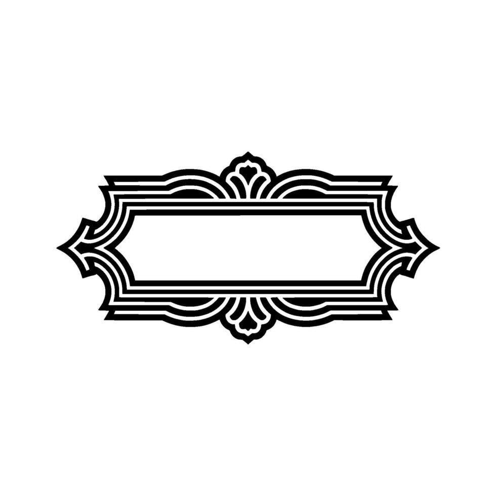 Art Deco Ornament Border, Elegant Element - Frame vector