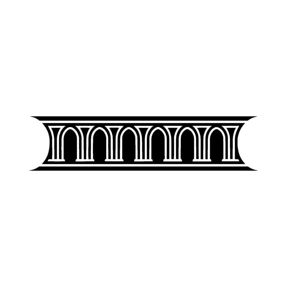 Art Deco Ornament, Geometric, Elegant Border, Line vector