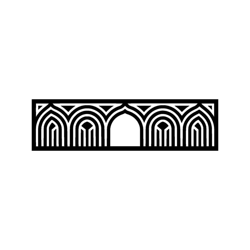 Geometric Archway, Minimalist, Modern Ornamentation vector