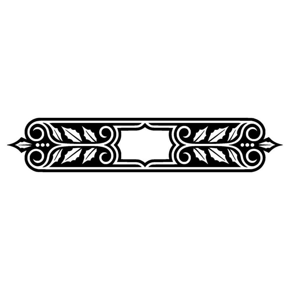 Elegant Vintage Border Ornament, Decorative Element vector