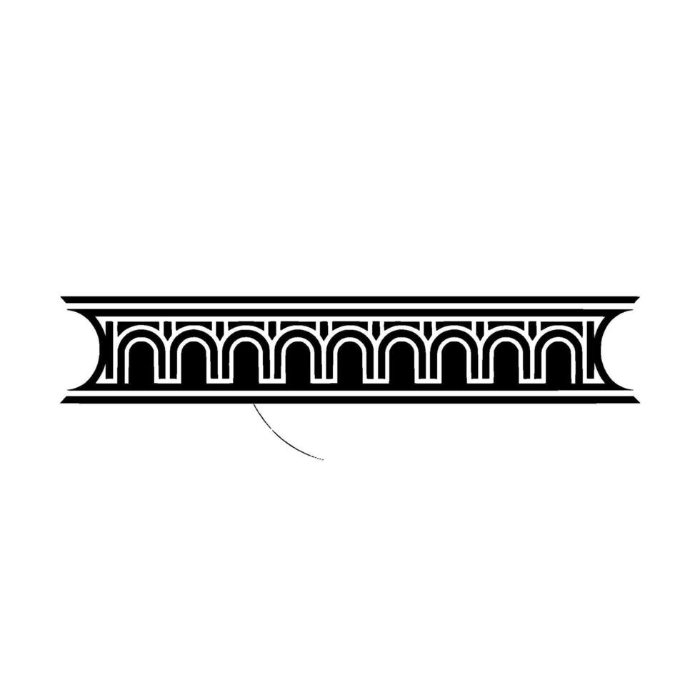 Geometric Deco Border, Modern Minimalist vector