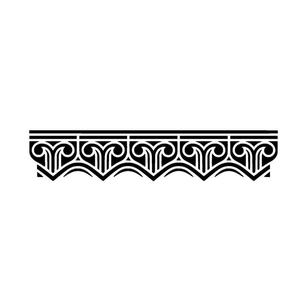 Intricate Black Border, Art Deco Ornamentation, Elegant vector