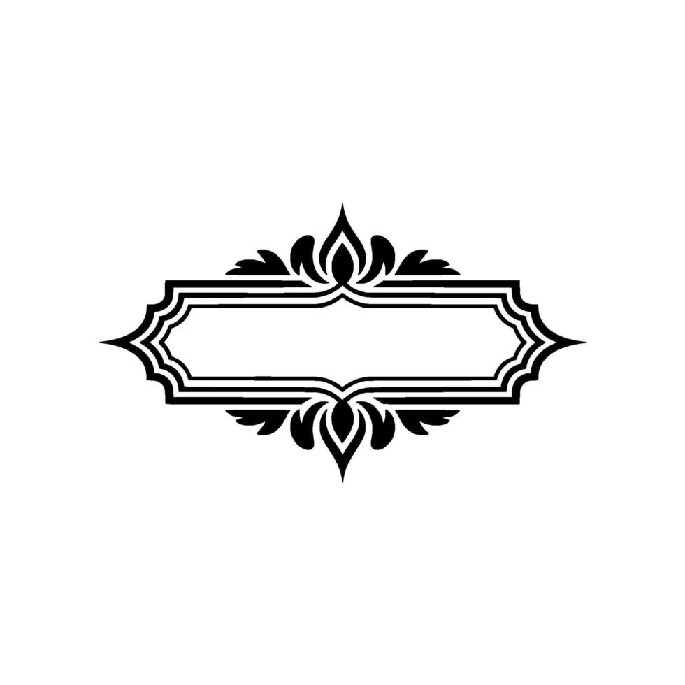 Elegant Decorative Border, Vintage Element, Ornament vector