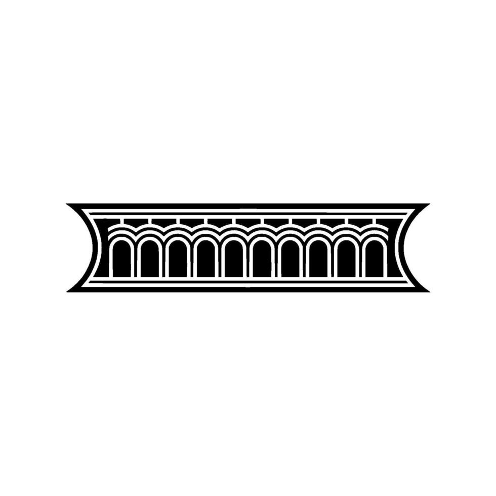 Art Deco Column Border, Elegant Element vector