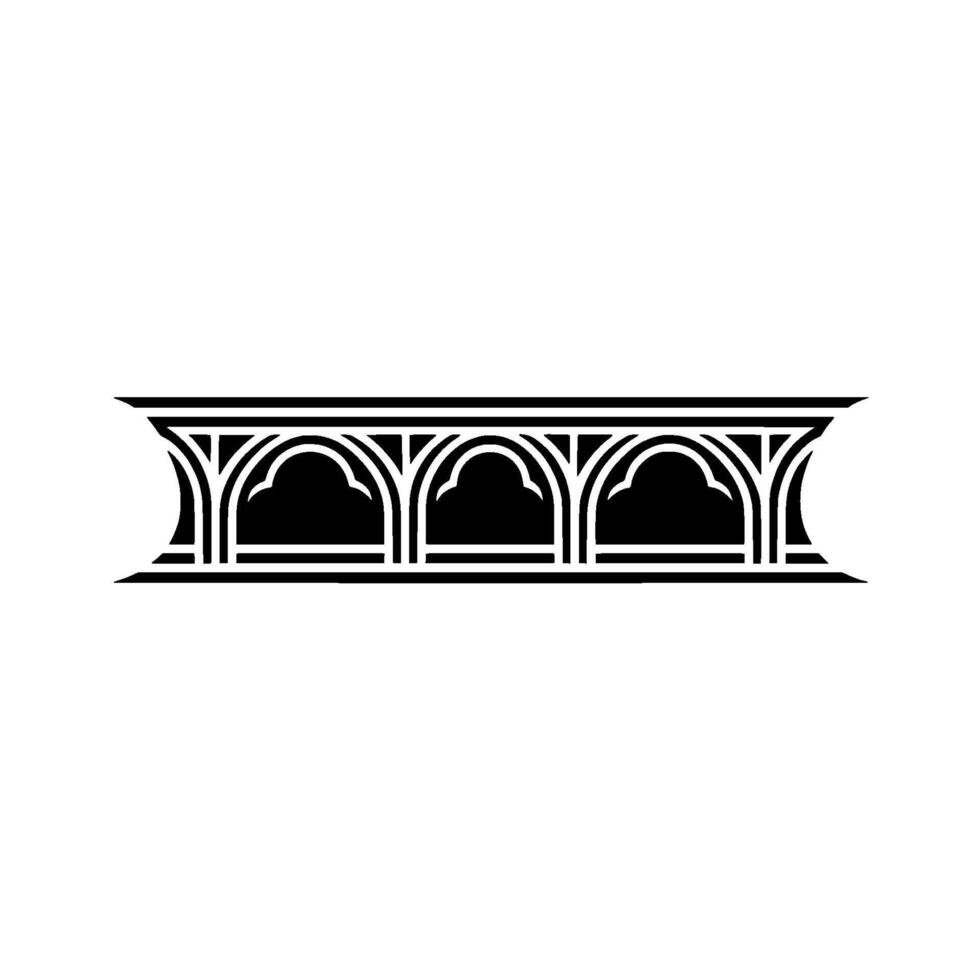 Gothic Arch Ornament, Elegant Border - Vintage vector