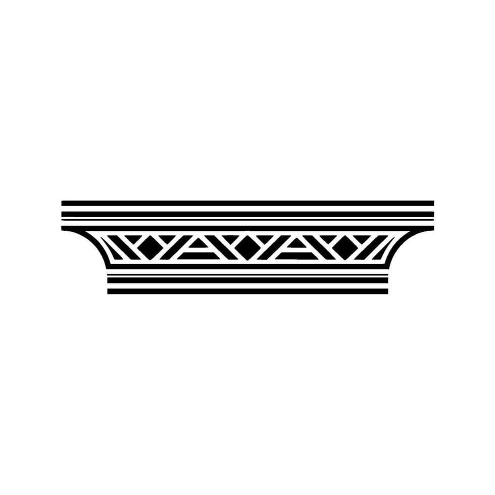 Geometric Capital, Art Deco Revival, Minimalist vector