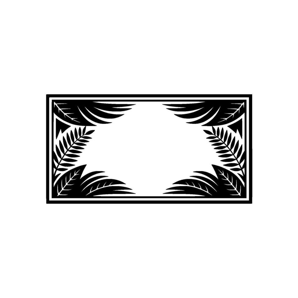 Tropical Frame, Elegant Botanical vector