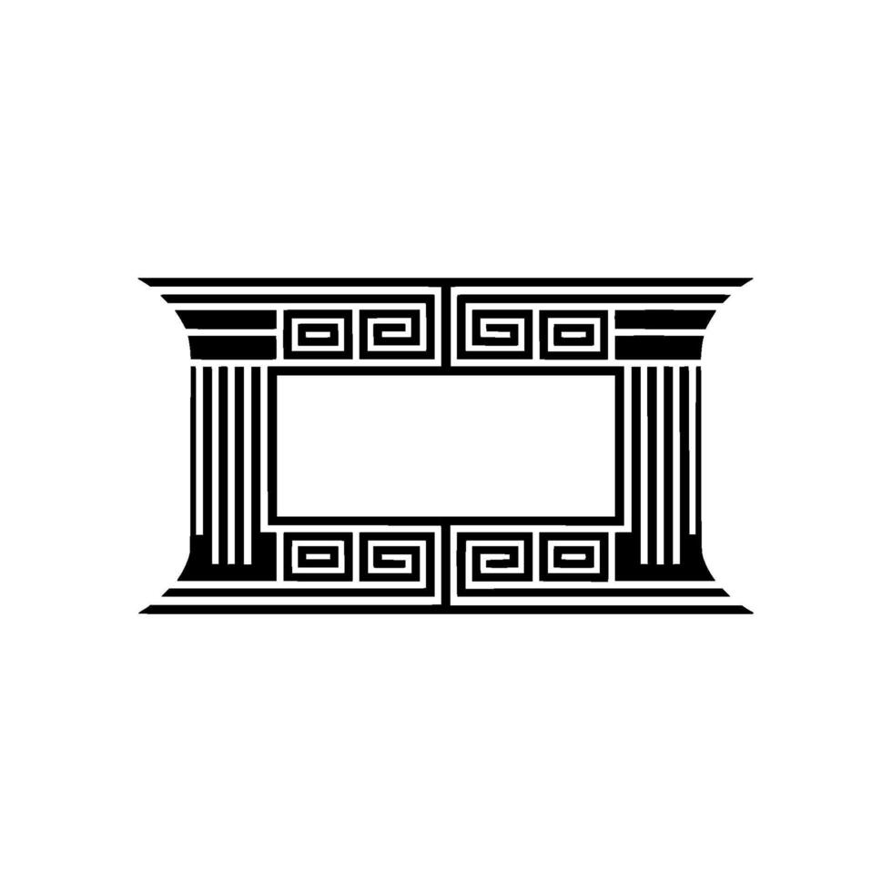 Geometric Frame, Classical, Minimalist, Decorative Element vector