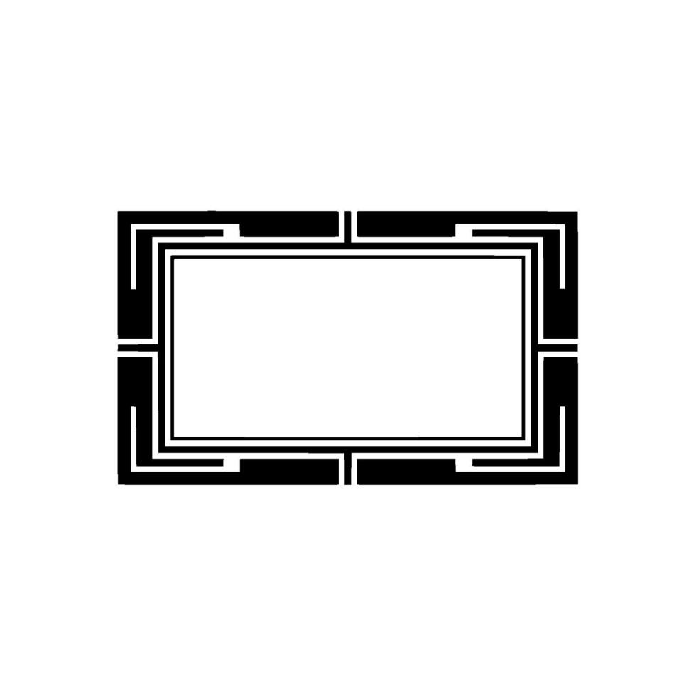 Geometric Frame, Minimalist, Modern Abstract vector