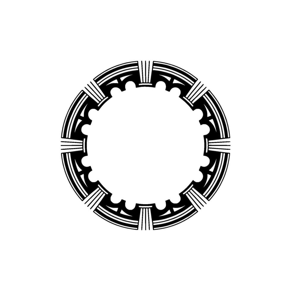 Geometric Circle Frame, Art Deco Style, Minimalist - Minimalism vector