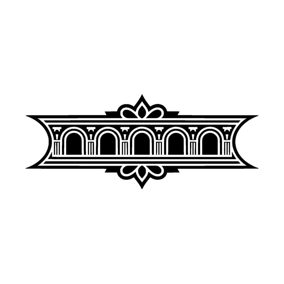 Art Deco Ornament, Elegant Border, Vintage vector