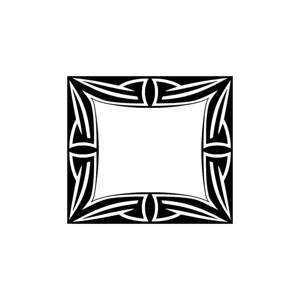 Intricate Celtic Frame, Vintage, Elegant Border vector