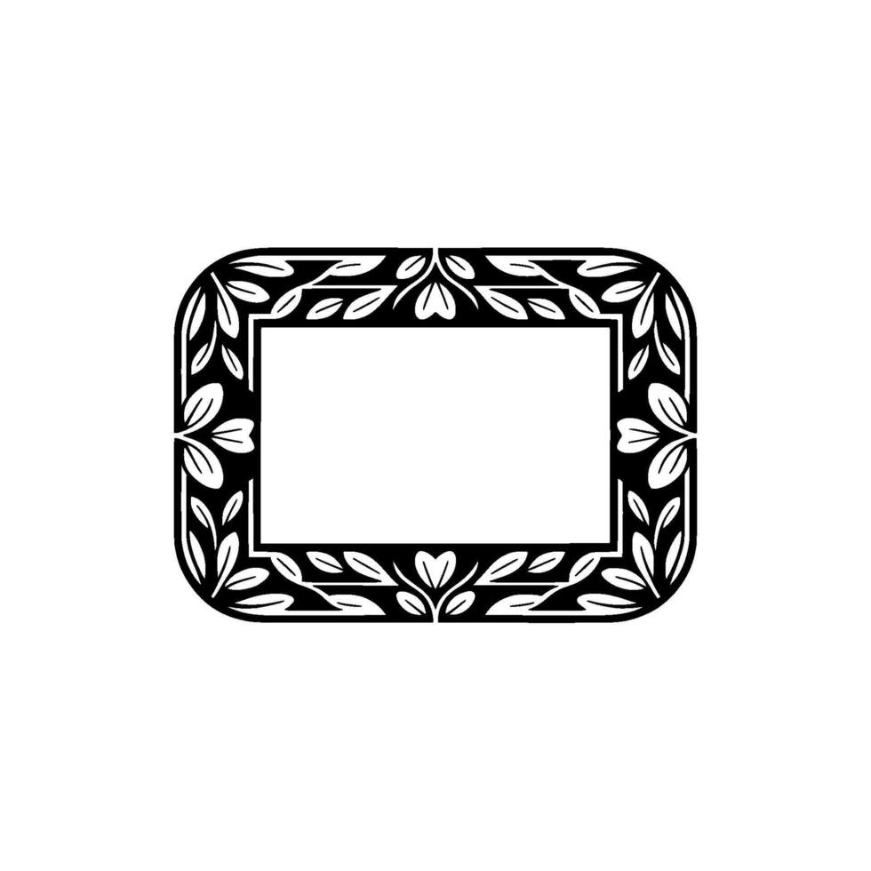 Elegant Botanical Frame, Minimalist vector